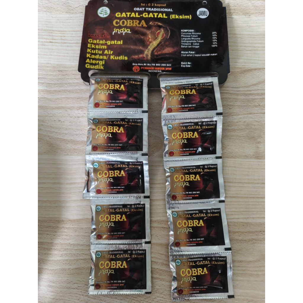 gatal gatal (eksim) kapsul cobra india
