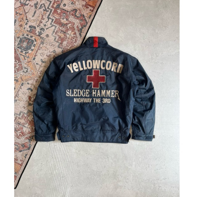 Yellow Corn Racing Vintage Bikers Jacket