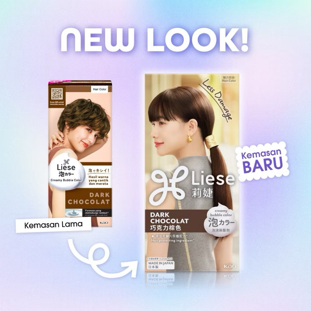 Liese Bubble Hair Color Foam Cat Pewarna Rambut Permanent - Dark Chocolat
