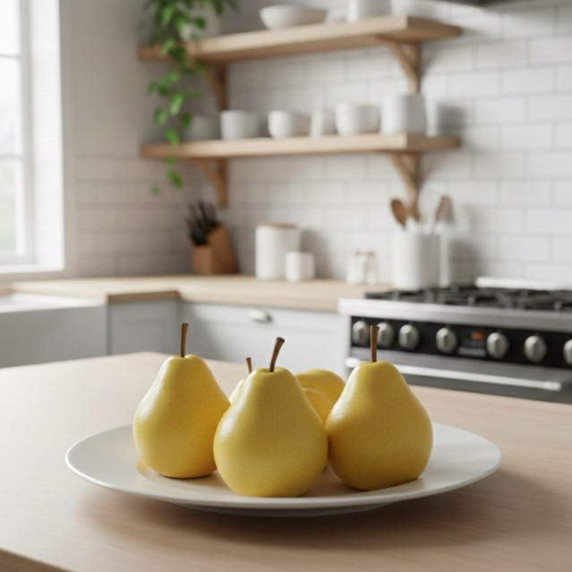 Replika Buah Pir 1pcs/Pir Palsu/Dummy Pir/ Pir dekorasi/ Buah Pir Mainan / Artificial Buah Pir