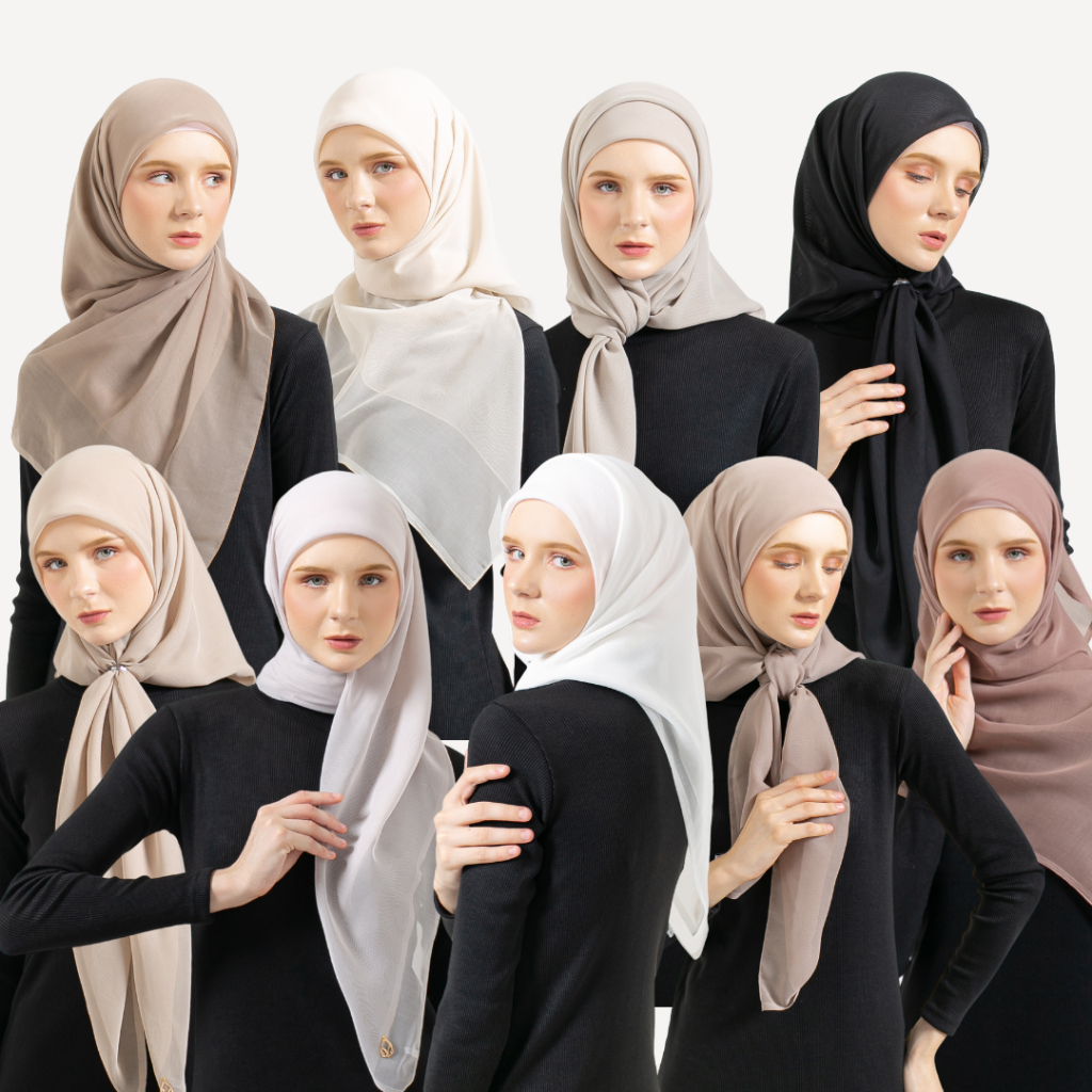 Kalapagi - Serona Series Scraf Hijab Segi Empat Paris Jepang ORI Ukuran 115x115