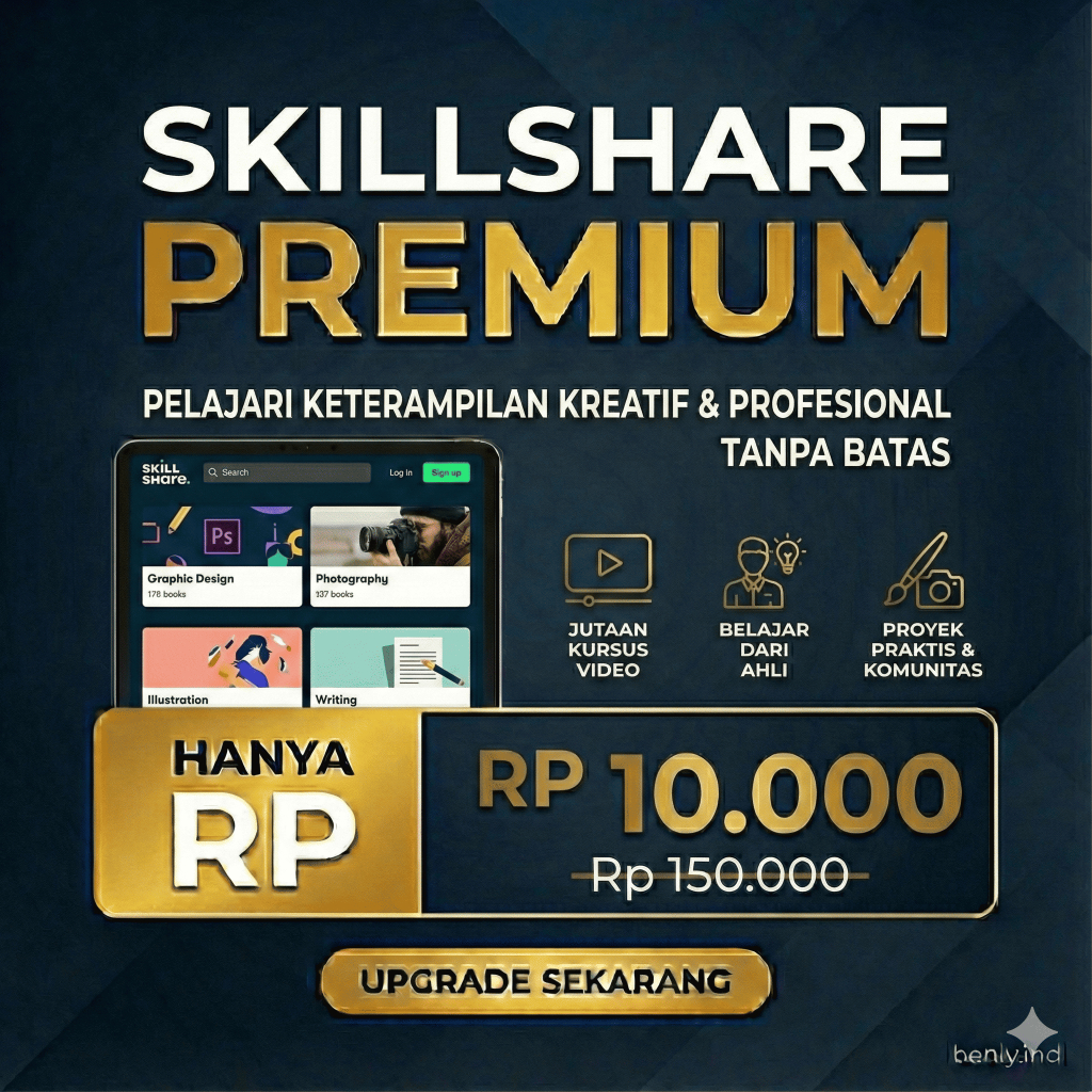 Akun Skillshare Premium Full Garansi