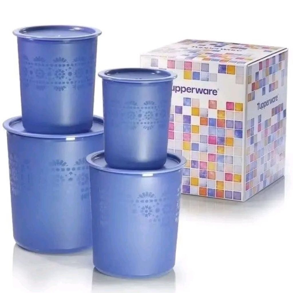 Toples Mosaic Satu Set Tupperware Original