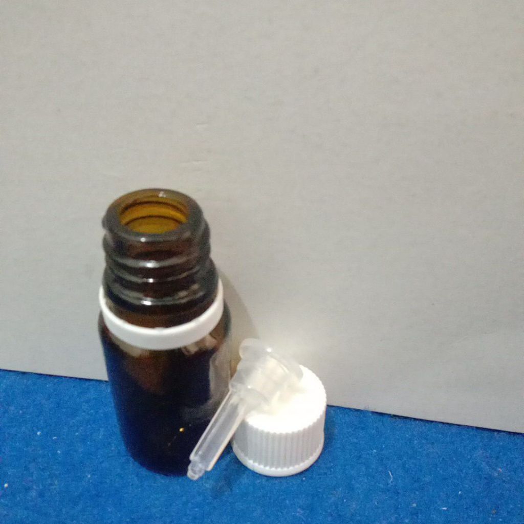 Botol drop kaca coklat bekas obat