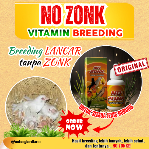 NO ZONK Vitamin Breeding Burung Emprit Finch Vitamin Ternak Emprit Finch Vitamin Telur Anti Zonk
