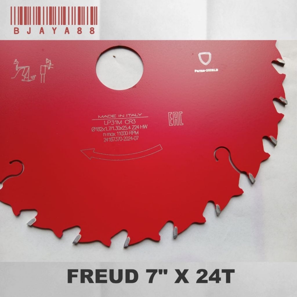 FREUD PISAU GERGAJI CIRCULAR SAW BLADE 7" X 24 T GIGI FREUD ITALY