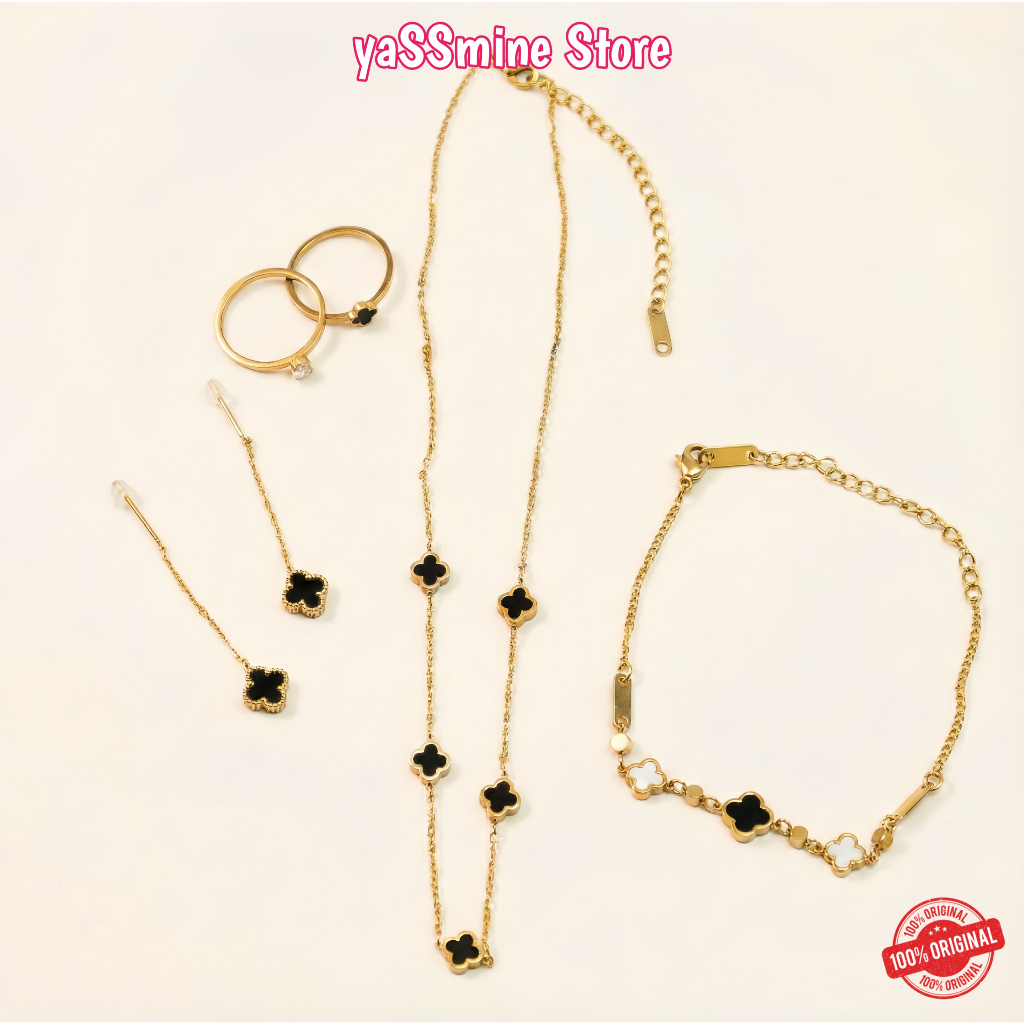 Perhiasan Wanita,Perhiasan Titanium - Perhiasan 1 Set Anti Karat Anti Luntur - Perhiasan Set Wanita