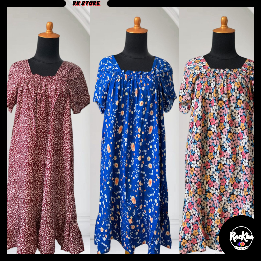 ROCKKA DASTER DRESS FUJI RAJUT / DASTER HAMIL BAHAN ADEM SEJUK / DASTER KEKINIAN / BAJU HAMIL ALL SI