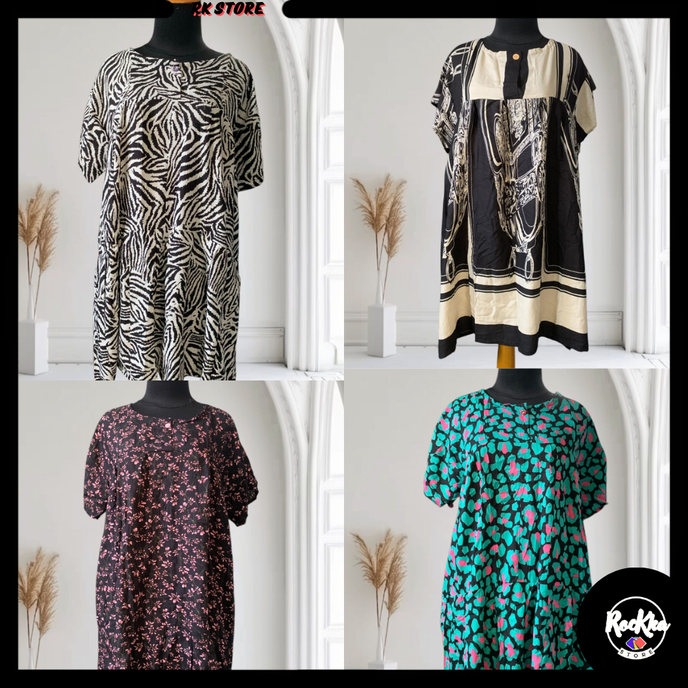 ROCKKA DASTER DRESS DASBUNG / DASTER JUMBO / DASTER HAMIL BAHAN DIJAMIN ADEM SEJUK / DASTER KEKINIAN