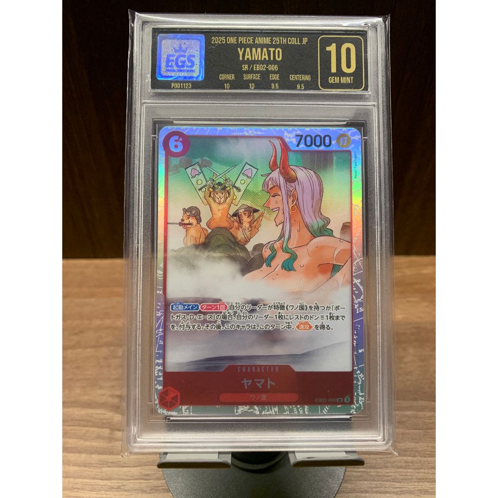 One Piece TCG Kartu "Yamato" Slab Grading/Graded EGS