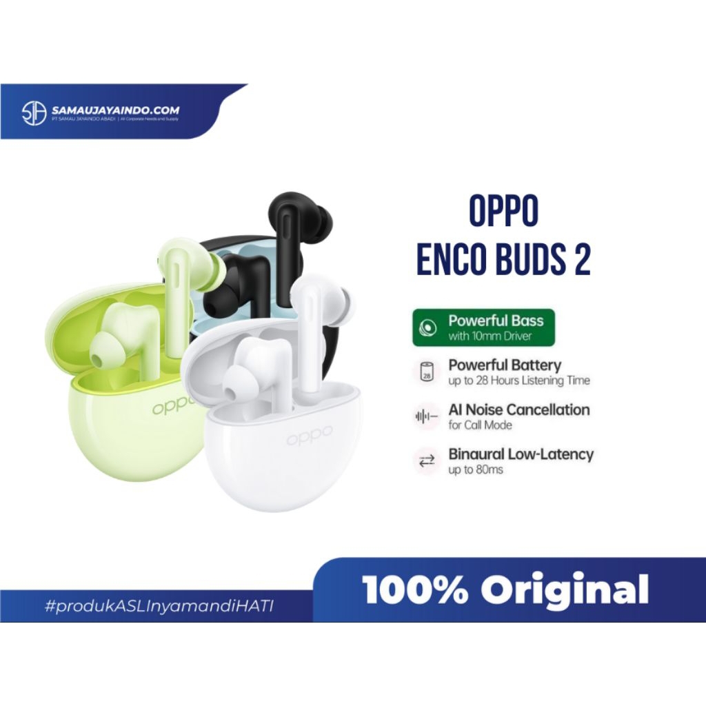 ORIGINAL ENCO BUDS2 OPPO ORI 100%