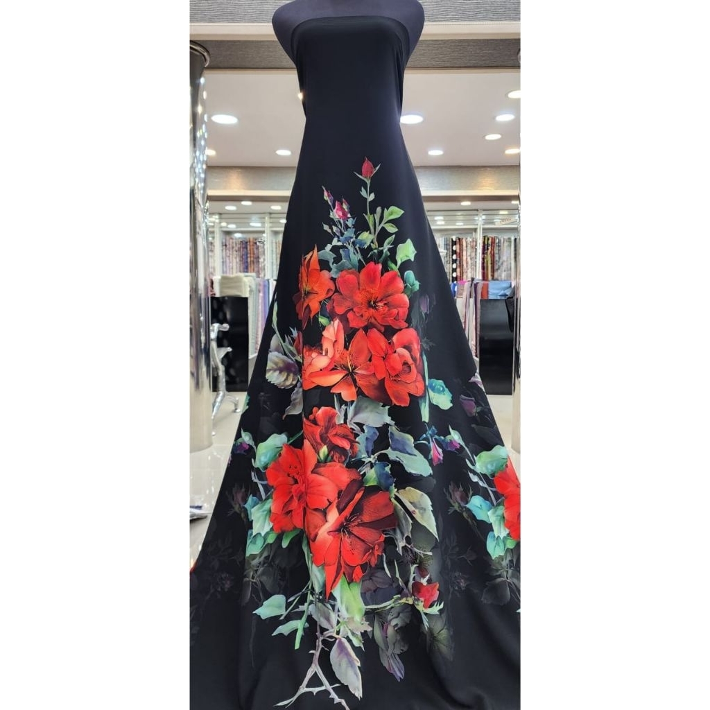 kain abaya hikmat super black