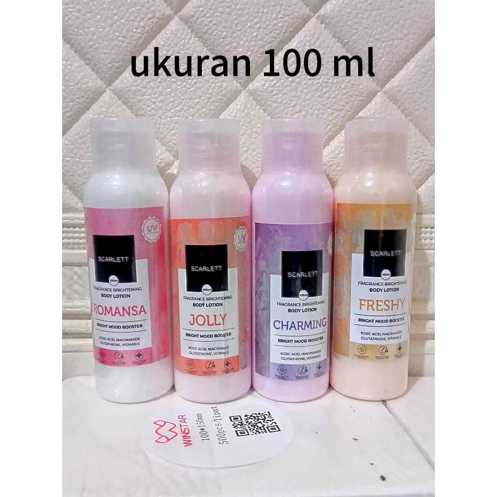 Scarlet BodyLotion mini100ml & Shower | Kemasan Travel| Tester