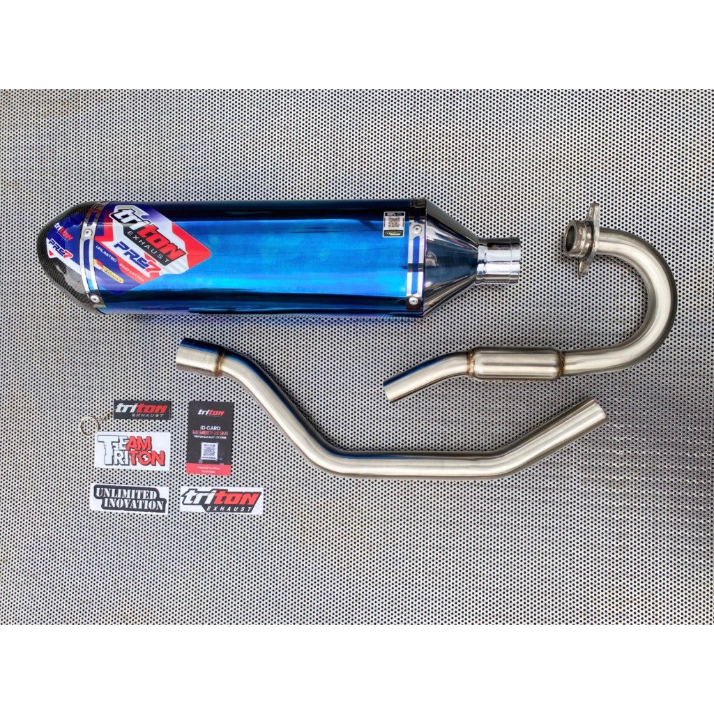 Knalpot Racing KLX 250, CRF 250 Original Triton Exhaust type Pro Seven Fullsystem