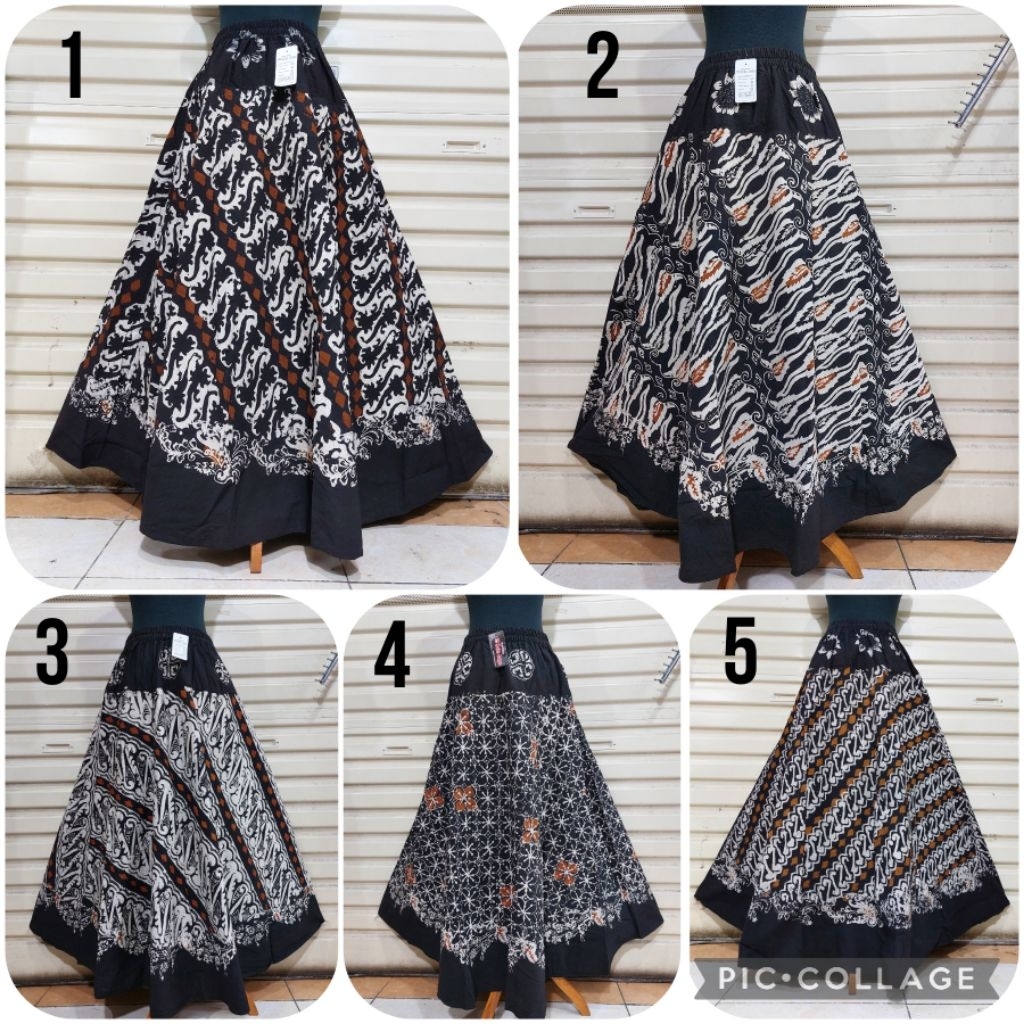 Rok Batik Parang Klasik Cap Model Klok /Rok Batik Etnik / Bawahan Kebaya