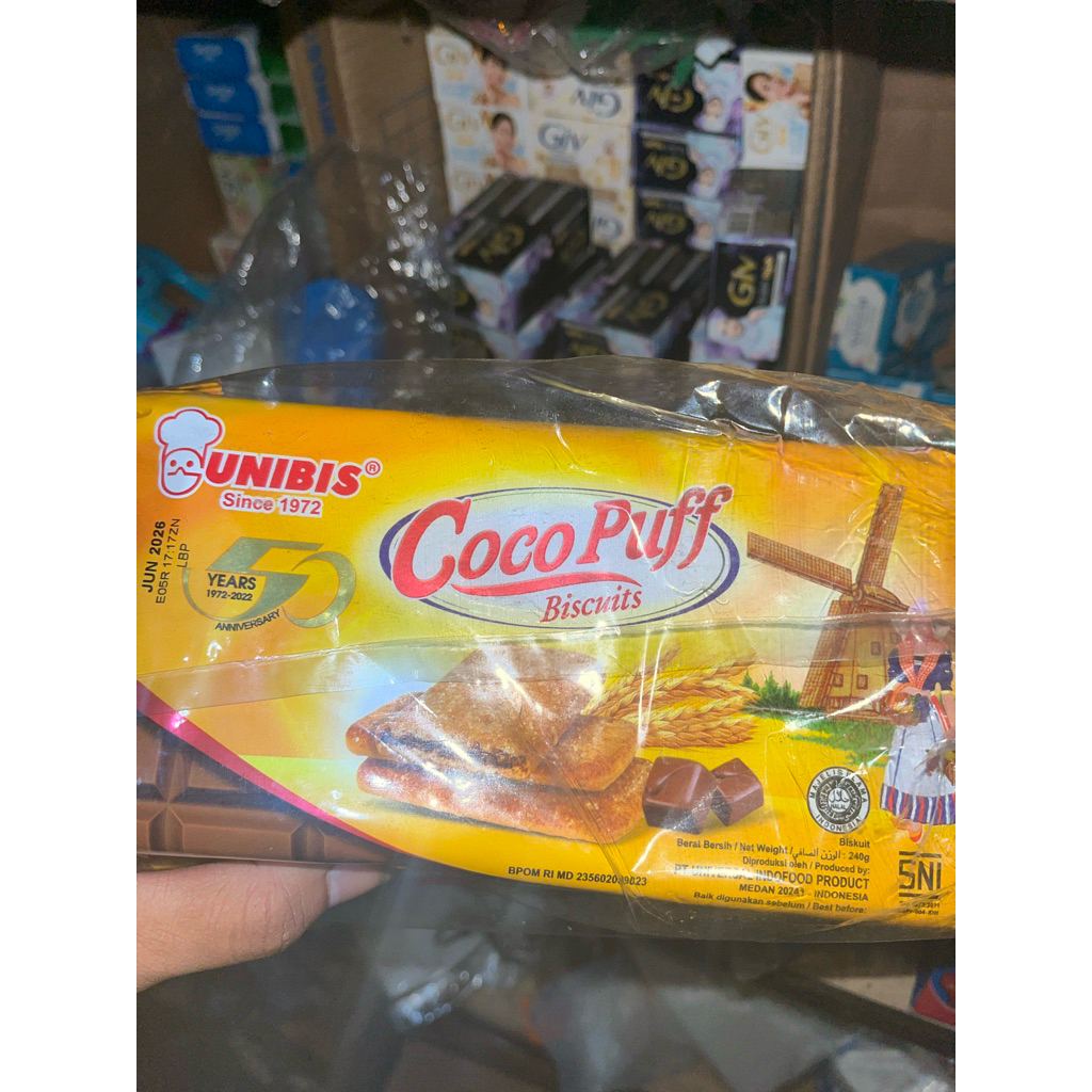 Unibis Cocopuff Biscuit @240gr
