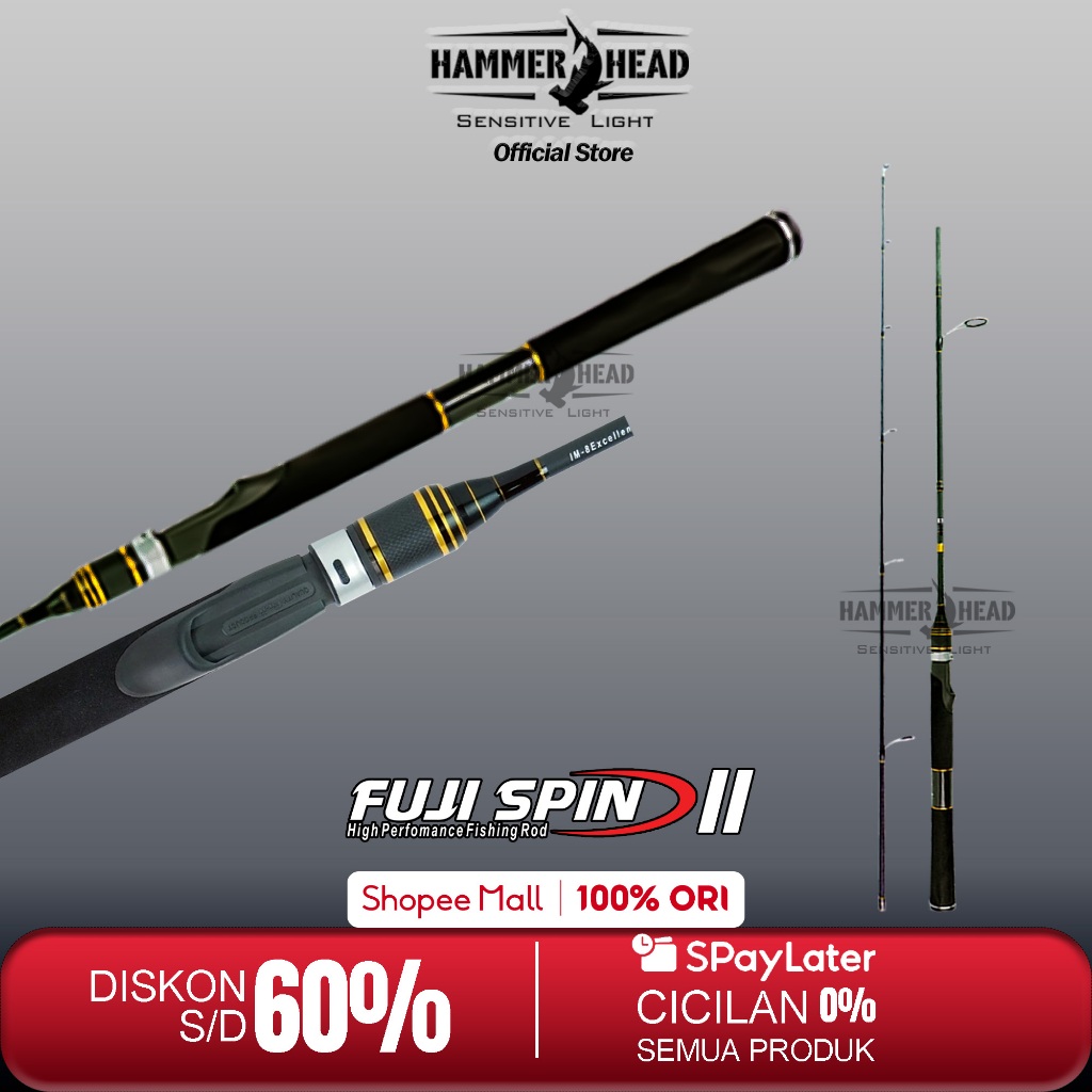 HAMMER HEAD Joran Spinning Fuji Spin II 168CM 180CM Hi-Carbon Blank Hollow