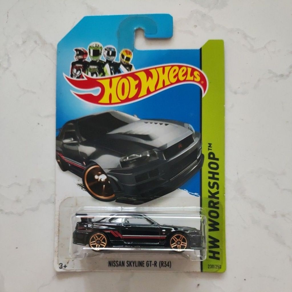 Hotwheels Hw Workshop Nissan Skyline GT-R (R34) Hitam