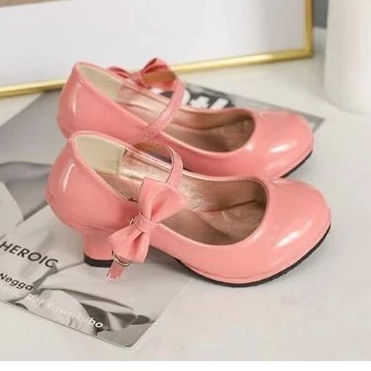 Heels Premium Hak Kecil Pita Cantik Mewah Cocok untuk Pesta / Sepatu Anak Cewek Cantik Model Heels P