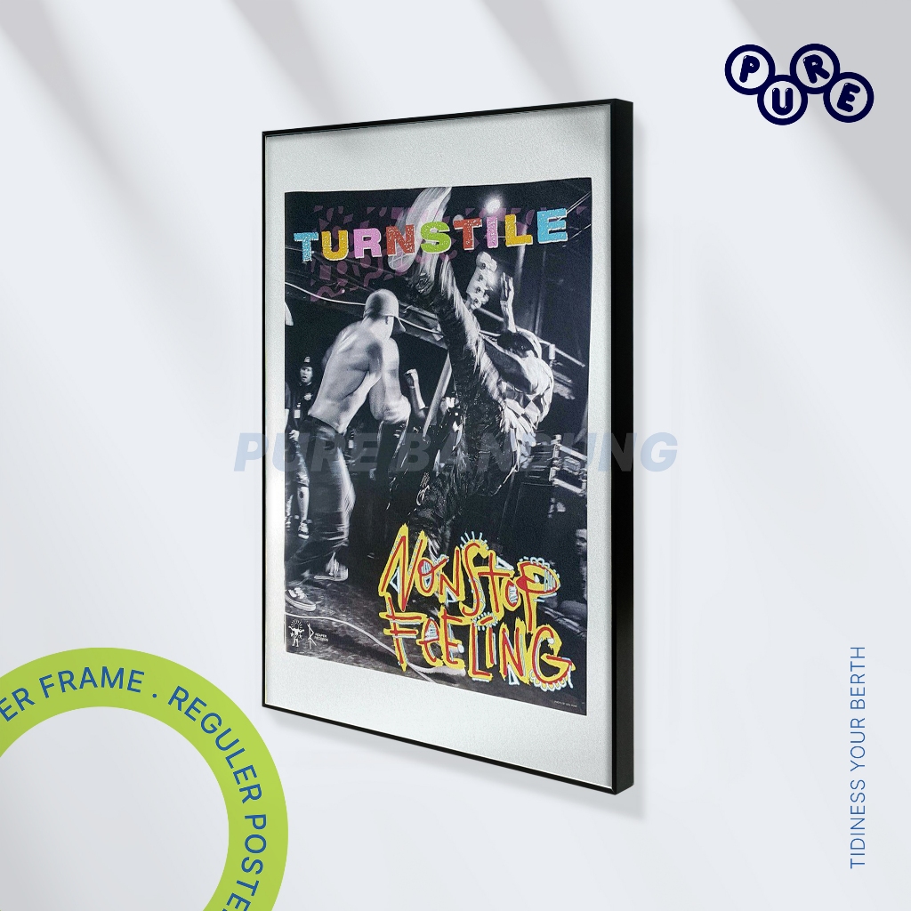 PURE BANDUNG – Turnstile Nonstop Feeling Poster Hardcore Punk Band Live Concert Aesthetic | Poster M
