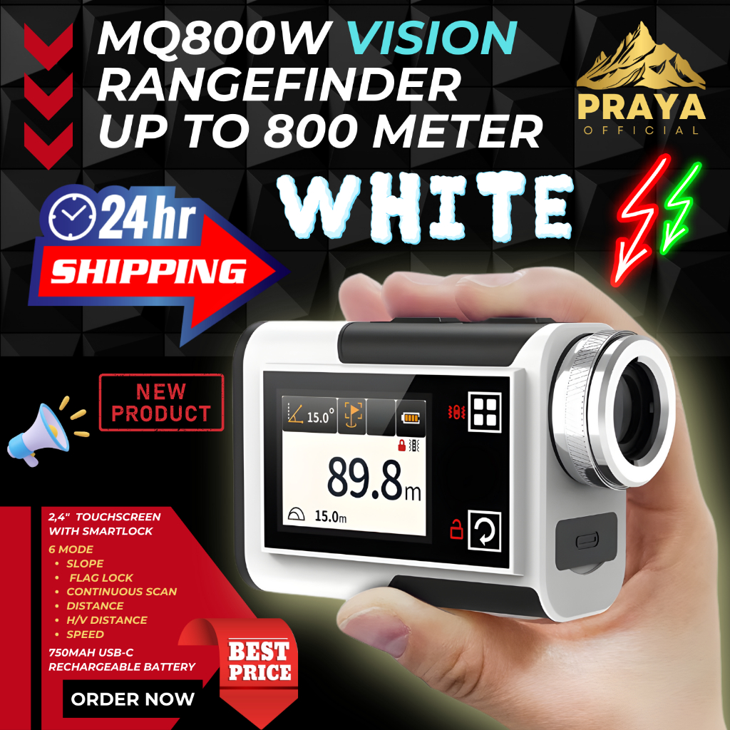 RANGE FINDER Rangefinder Teropong laser ukur jarak 600m 600 meter PRAYATECH SURVEY GOLF HUNTING Kame