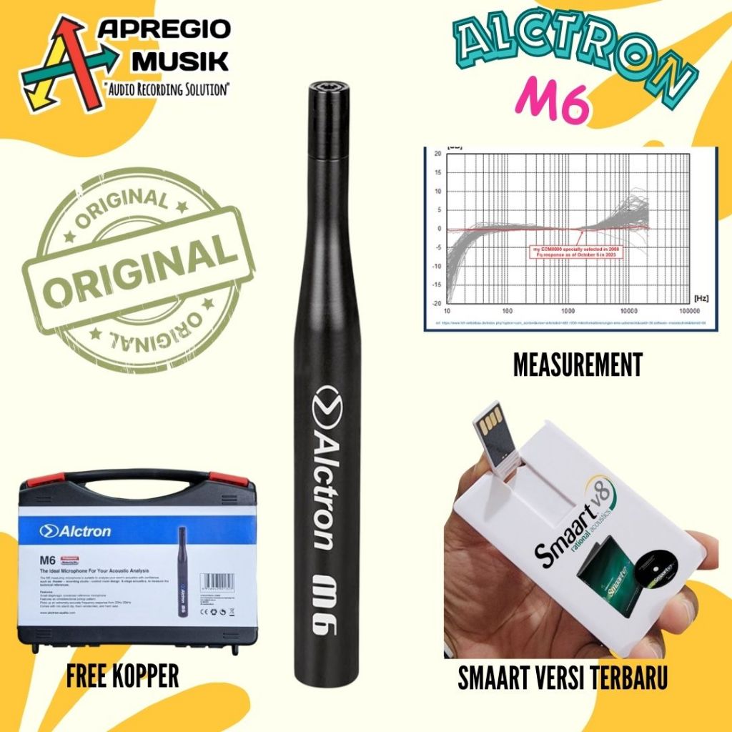 ALCTRON M6 mic RTA Analyzer Smaart Ukur Speaker bukan ECM8000