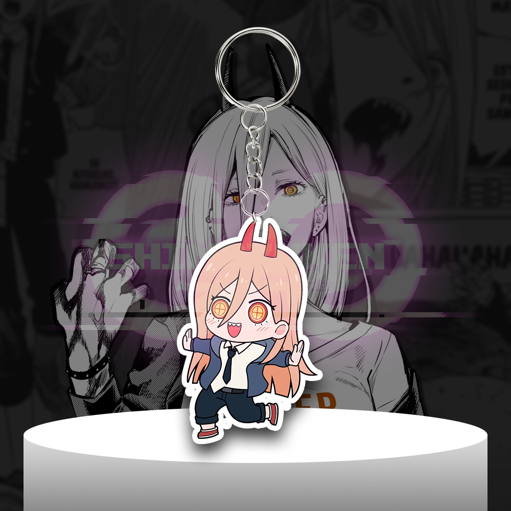 Gantungan Kunci Anime Chainsaw Man Power - Ganci Akrilik - Keychain Acrylic