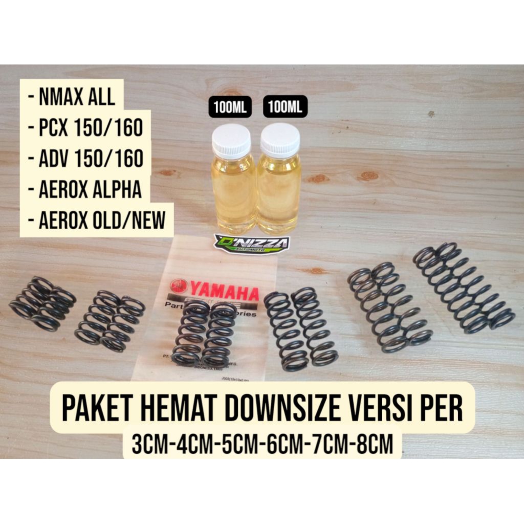 Paket Hemat Per Suling Shock Depan Downsize Plus Oli Racikan Nmax Old New Aerox New Old Alpha PCX AD
