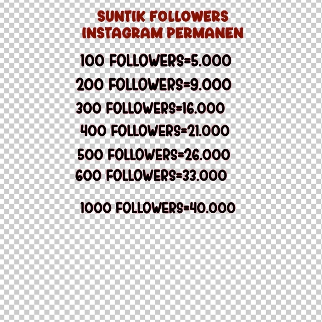 FOLLOWERS INSTAGRAM PERMANEN