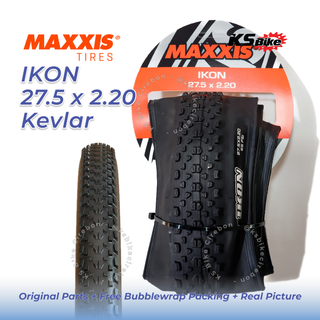 Ban Luar Sepeda Maxxis Ikon 27.5 x 2.20 XC Race Wired Tire Kevlar Ban MTB Ring 27.5 2.20 Ban Luar Ma