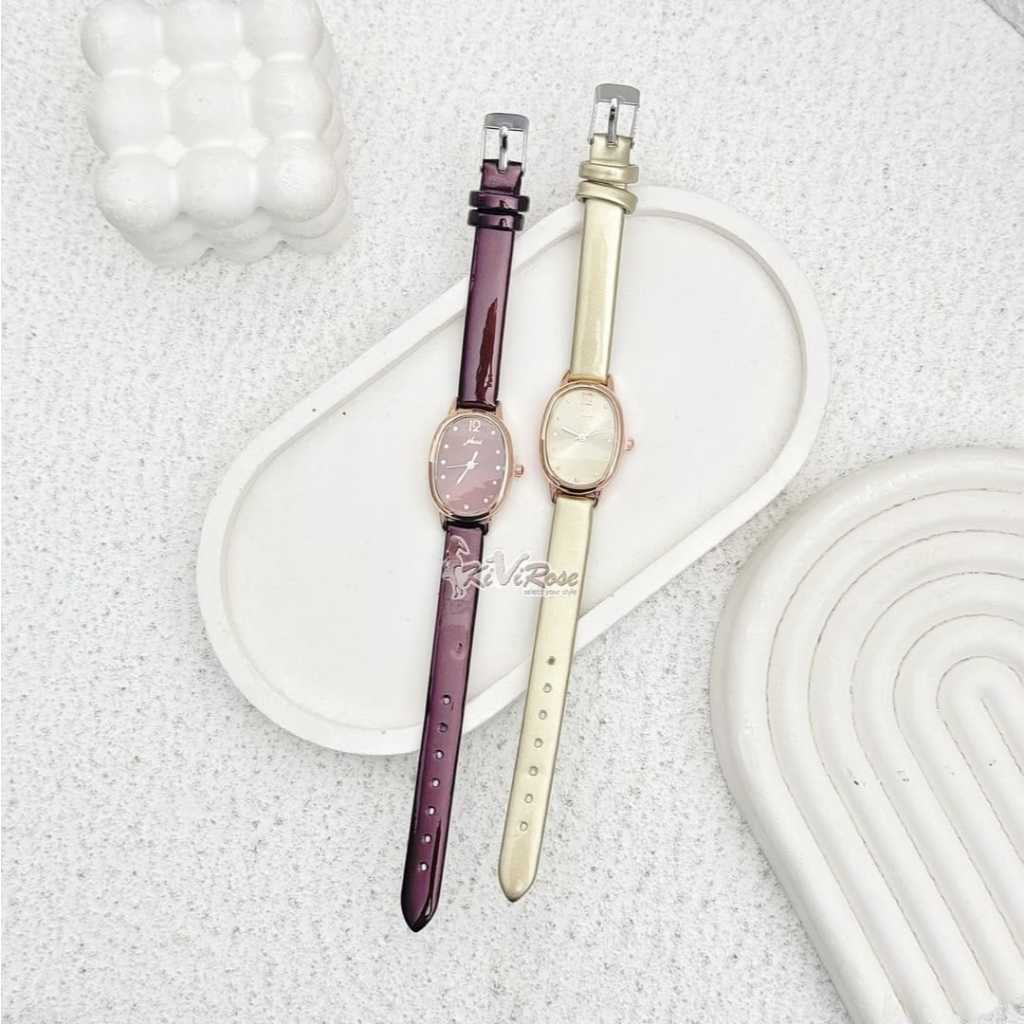 [FREE BOX] TANGAN JHUI LONJONG Jam Tangan Wanita Vintage