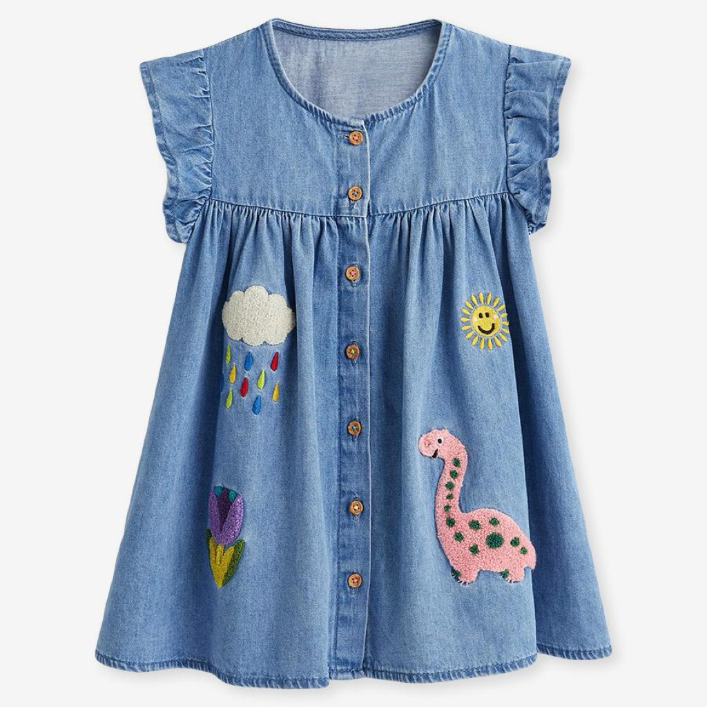 [READY LAST STOCK] LITTLE MAVEN DINO DENIM 2T