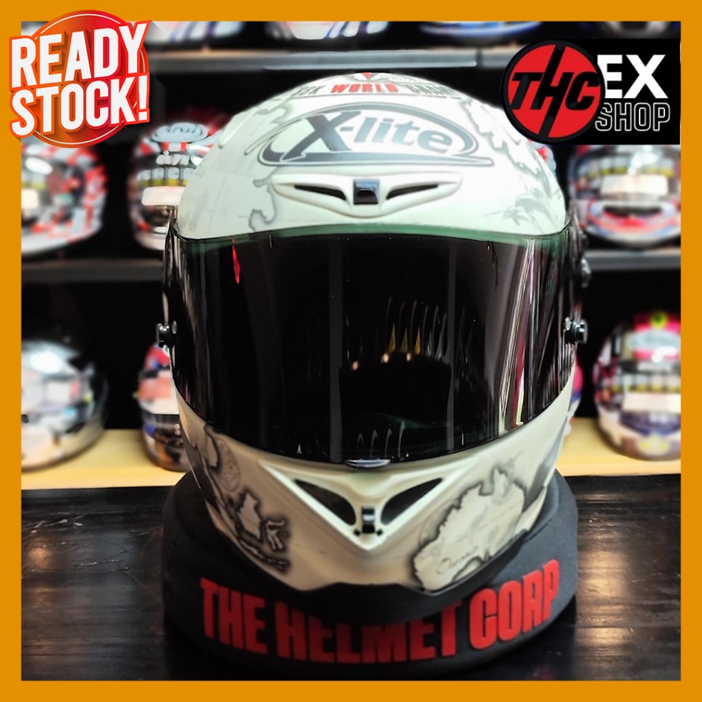 NOLAN XLITE X802 CHECA WHITE SIZE M 2ND FULL FACE HELMET