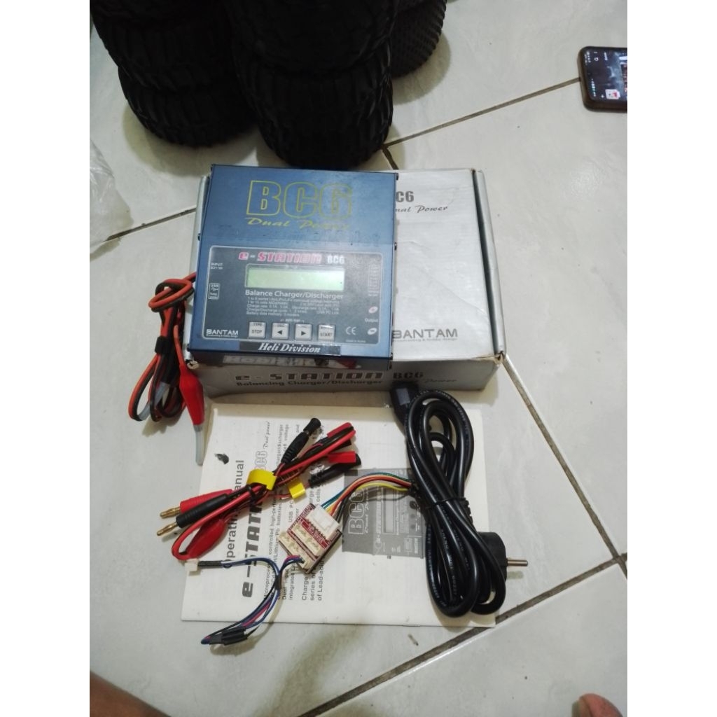 part rc charger baterai battery balance LiPo bc6 dual power bantam