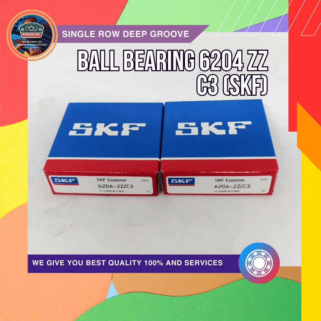 BALL BEARING 6204 ZZ C3 SKF 6204 2Z/C3