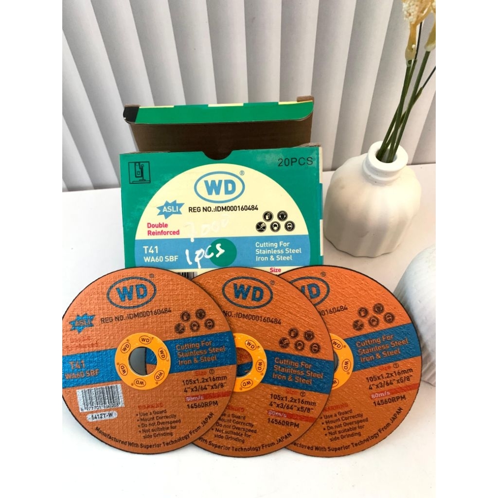 *Batu Gurinda WD/Batu Gerinda WD /Batu potong WD 4inch*