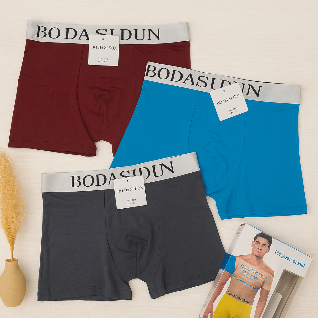 CELANA DALAM BOXER BODASIDUN 6824 ISI 3 PCS