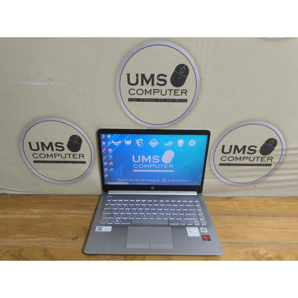 HP 14s-dk1524AU Athlon silver 3050U 8/512 SSD Radeon 2GB HD Backlight BERGARANSI