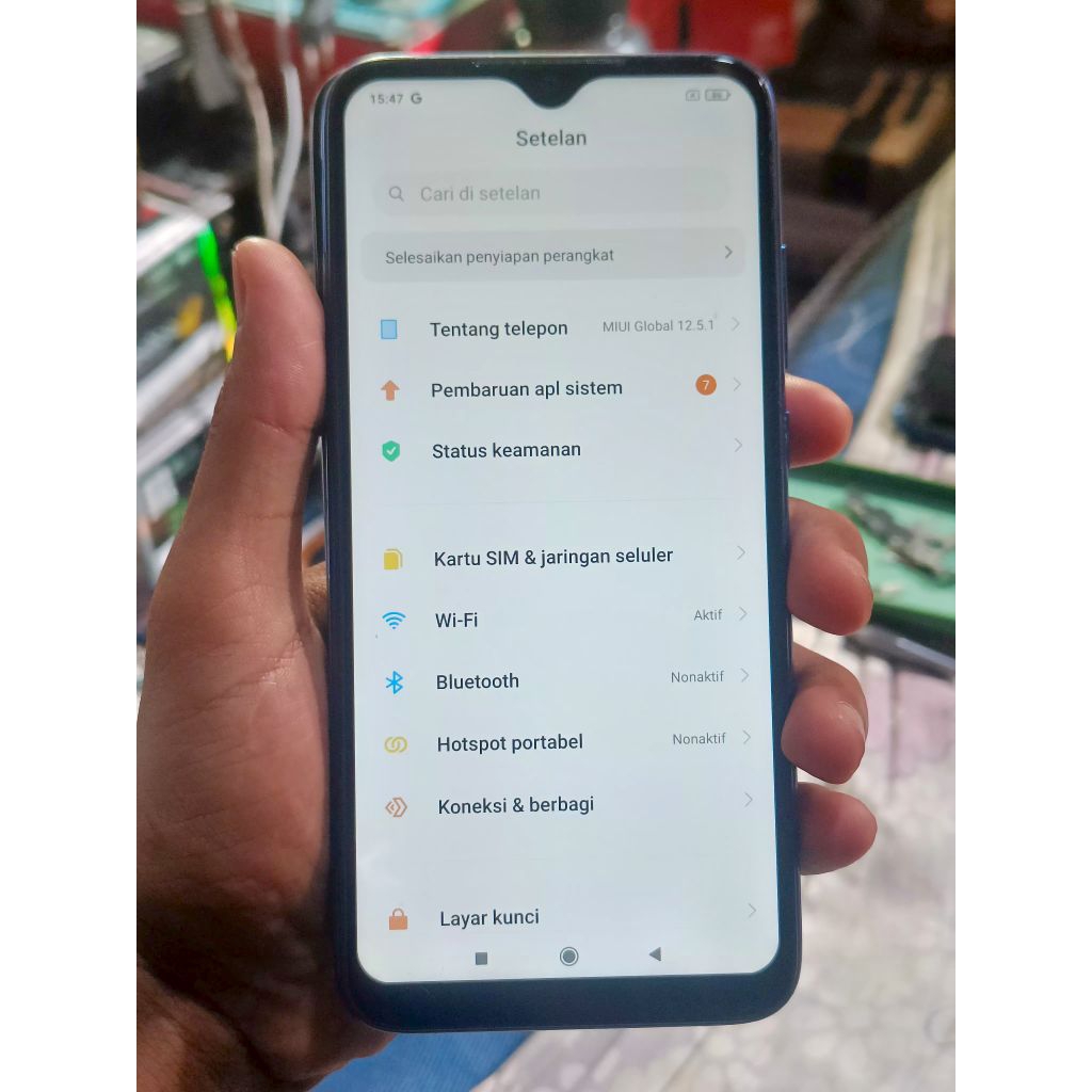 LCD TS FULLSET FRAME REDMI NOTE 7 NORMAL ORIGINAL SHINE STAR BUKAN COPOTAN