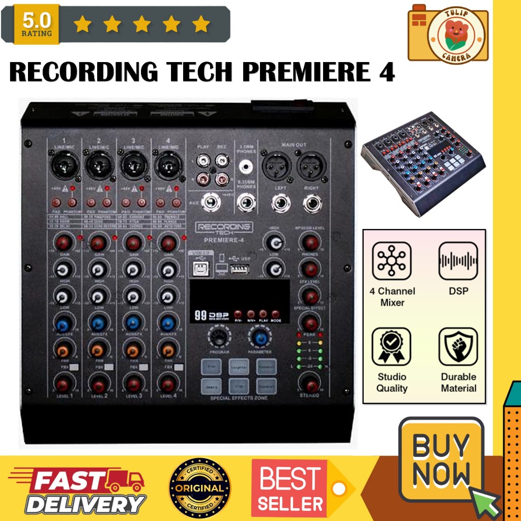 Recording Tech Premier 4 - Audio Mixer Console