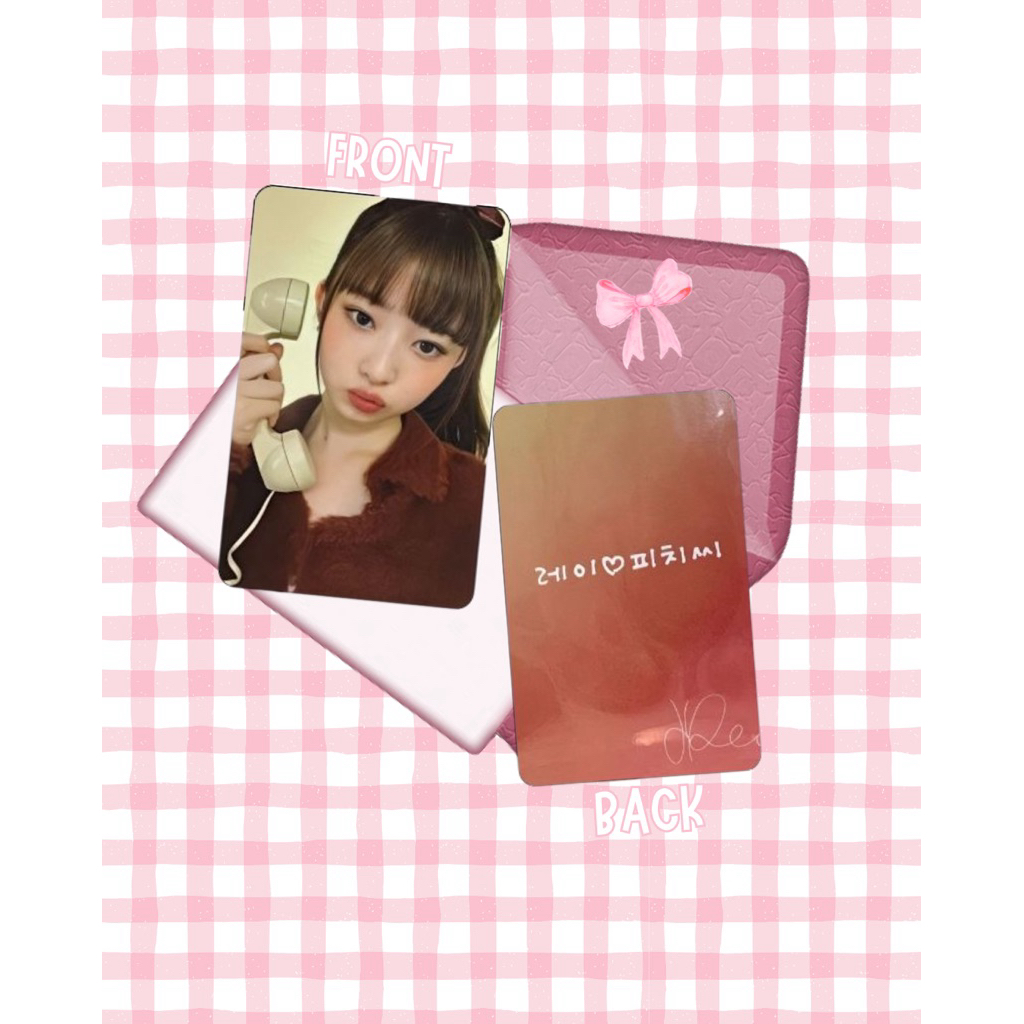 Rei IVE x Peach C handphone photocard kpop IVE Naoi Rei