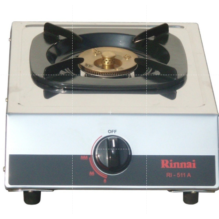 KOMPOR GAS RINNAI RI-511A STAINLESS API LILIN BESAR 1 tungku