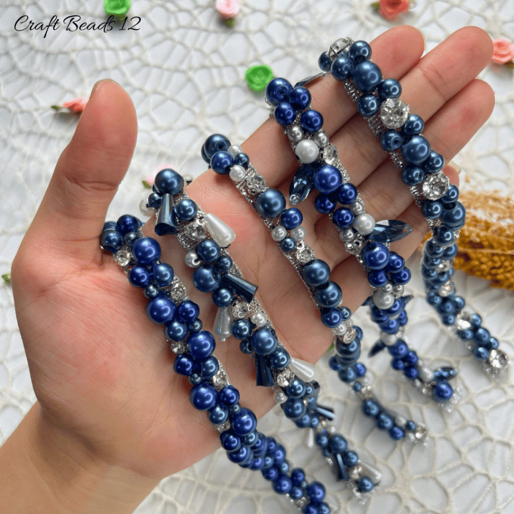 Payet Rangkai Mutiara Navy Series / Payet Mutiara / Payet Leher / Payet dada / Payet Pinggang