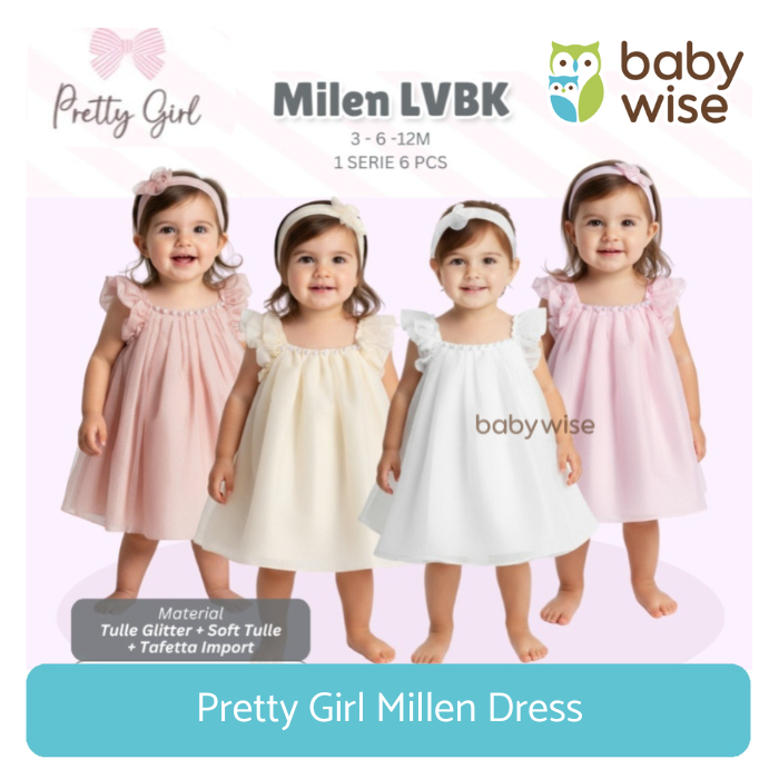 Pretty Girl Millen Dress - Dress Gaun Anak Perempuan