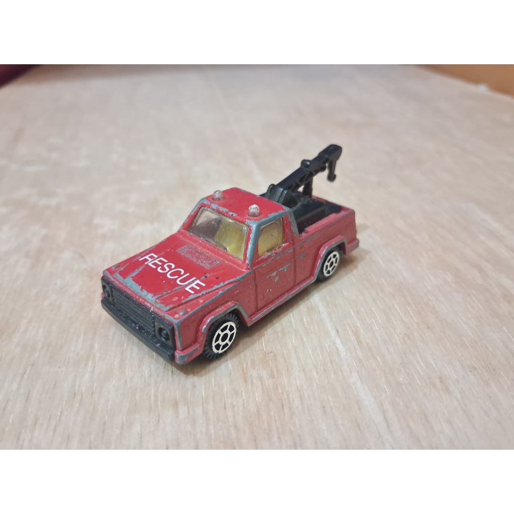 Diecast Vintage GMC Wrecker Tow Truck Rescue Fire Pemadam Jadul Mainan Mobil derek Loose Junk Super 