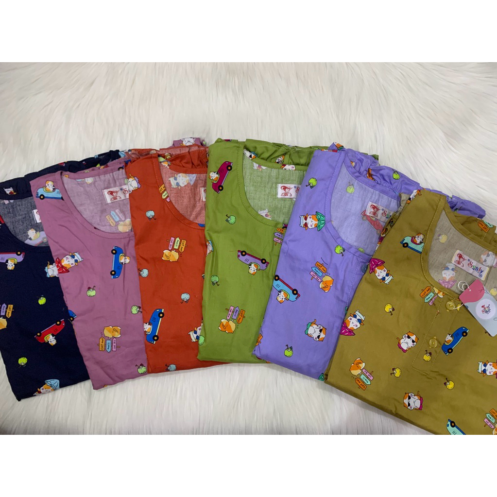 Sunly UK.14,16 (K)cln.panjang baju lengan pendek Sunly