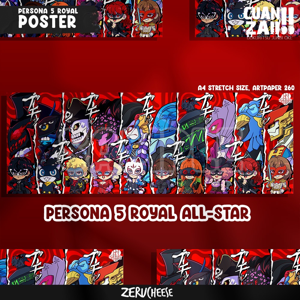Poster Persona 5 All-Star - PERSONA 5 ROYAL