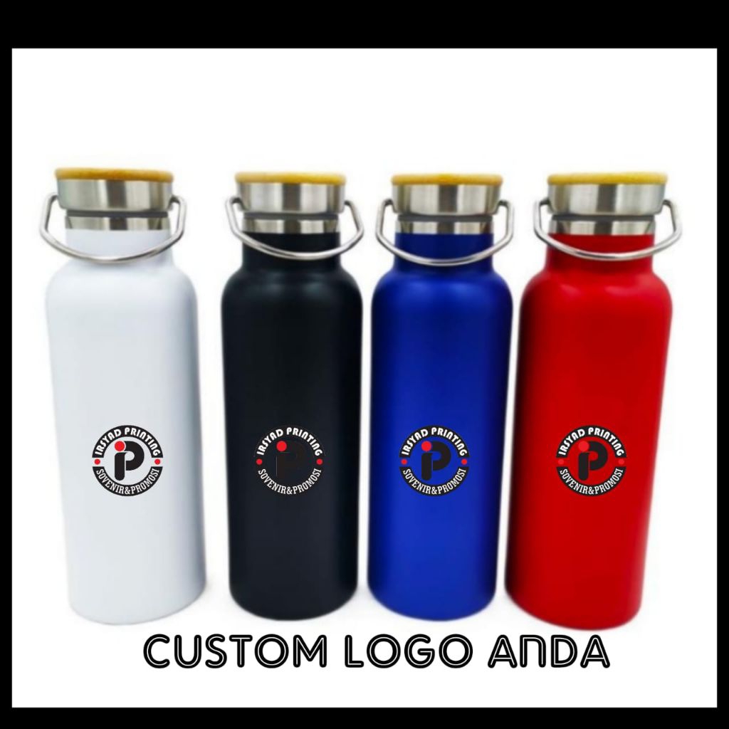 Custom Tumbler Arizona/Tremos Stainless/Tremos Air Panas/Tremos Air Dingin/Tumbler Tutup Motif Banbu