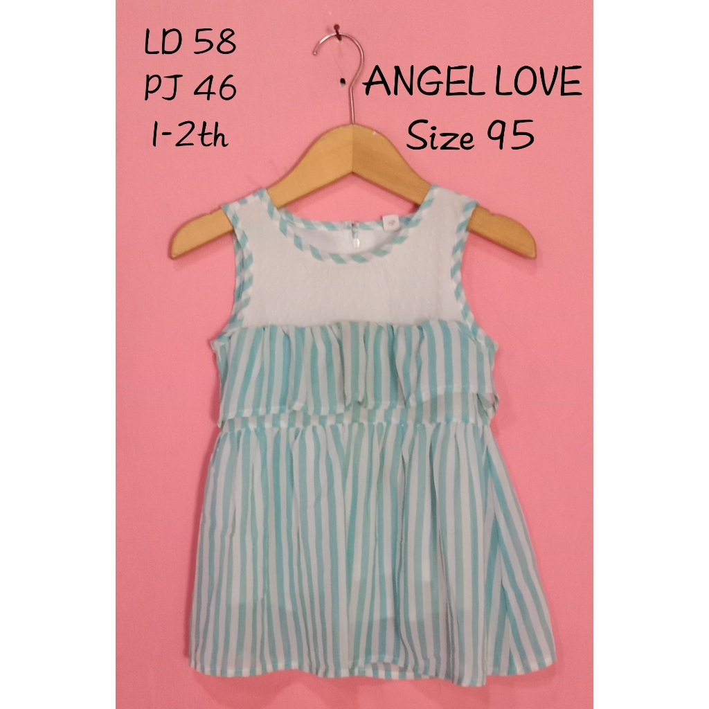 Dres sifon anak perempuan 1-2th A N G E L- L O V E-