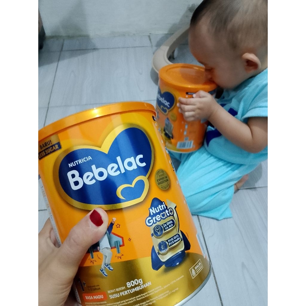 kaleng bekas susu bebelove dan bebelac